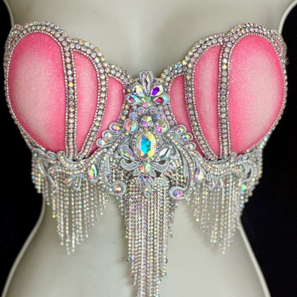 36B/34C ready to ship pink mermaid queen.